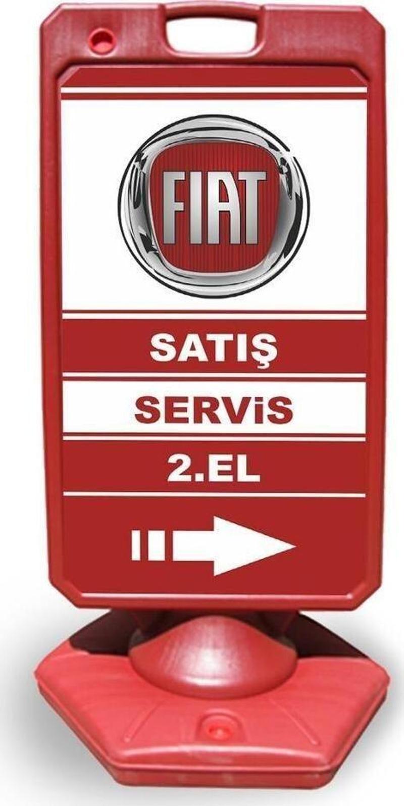 Fiat Reklam Ve Yönlendirme Uyari Dubasi A Tabela Kırmızı