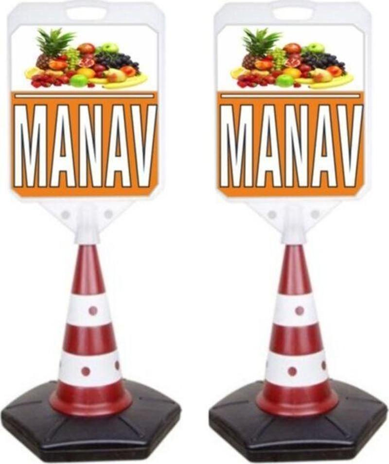 Manav Temalı Reklam Ve Uyarı Dubası 2 Adet