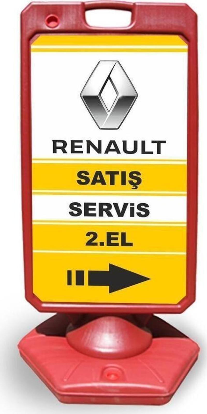 Renault Reklam Ve Yönlendirme Uyari Dubasi A Tabela Kırmızı