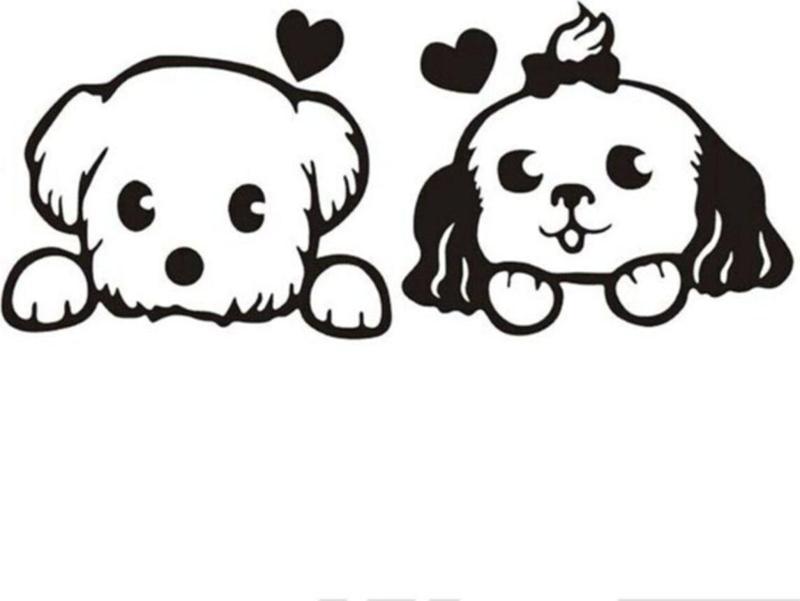 Köpek (Oto-Motor-Laptop-Duvar-Dekor) 20 x 8 cm