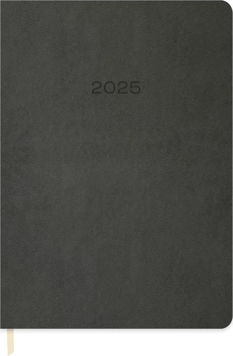 2025-16*24 Günlük Termo Deri Ajanda-Gri