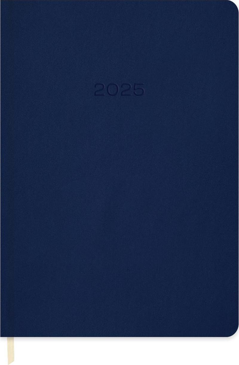2025-16*24 Günlük Termo Deri Ajanda-Lacivert