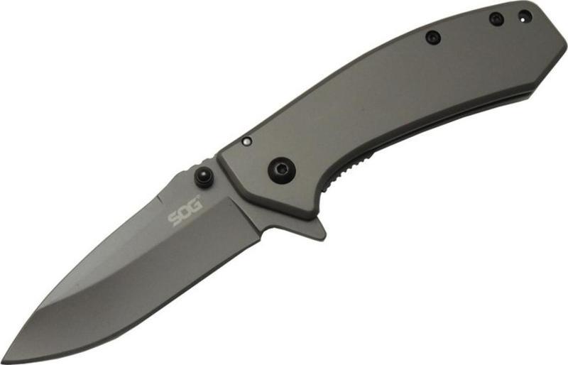 0286 Titanyum Lindos Kamp Çakı 17 cm - Metal Sap, Yarı Otomatik