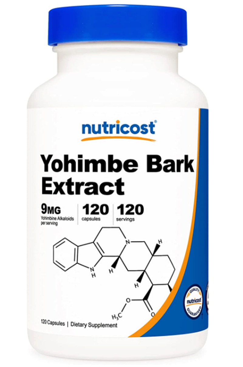 Swanson Nutricost Yohımbe Bark Extract 450Mg (9Mg Yohimbine Alkaloids), 120 Capsules - Extra Strength.Usa V