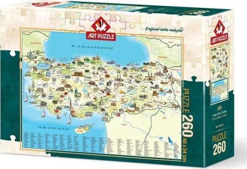 4288 Türkiye Kültür Haritası 260 Parça Puzzle