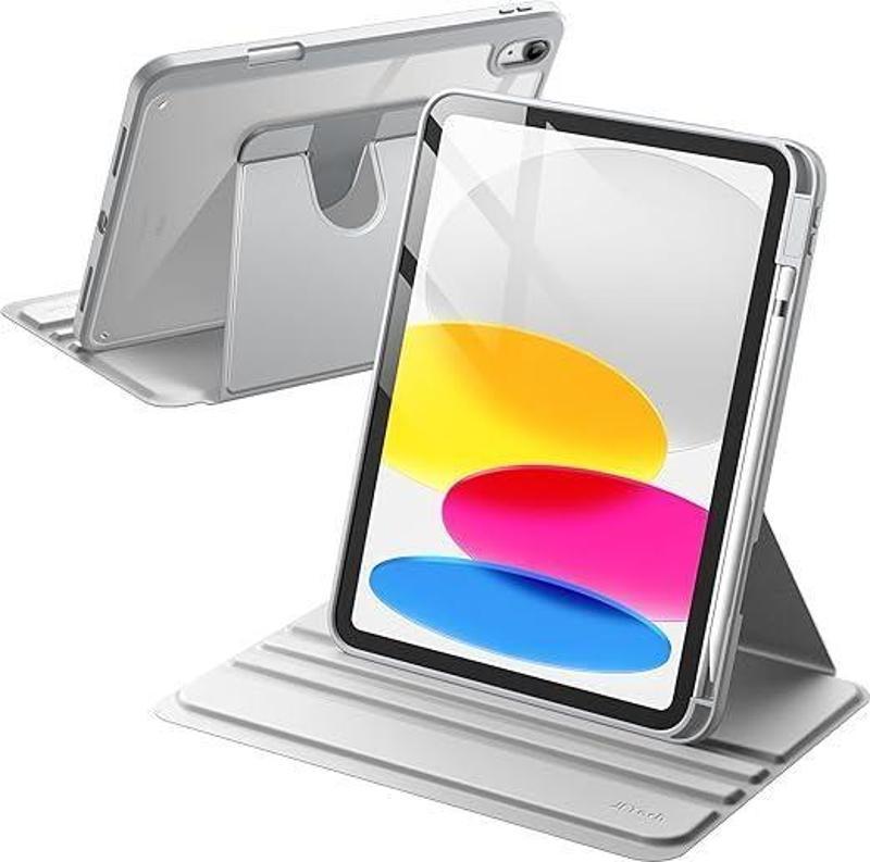 Apple iPad 10. Nesil 10.9 (2022) Yatay ve Dikey Standlı Kalem Şarjına Uygun Shockproof Thermix Kılıf A2696 A2757 A2777