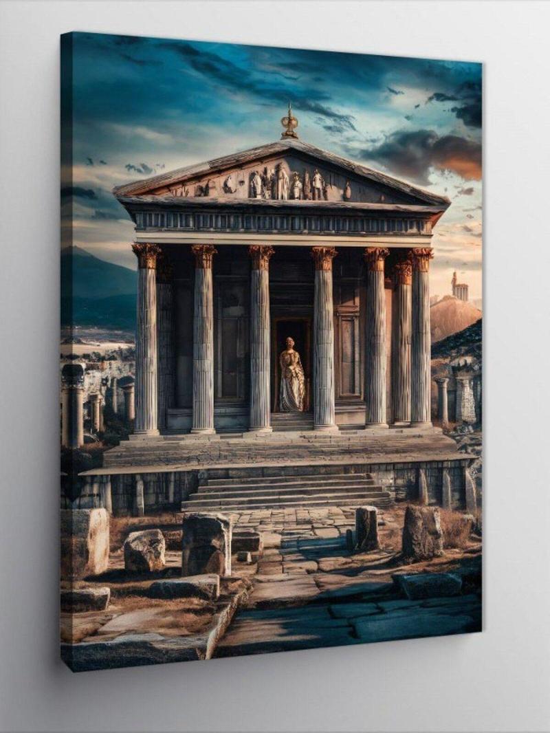 Kanvas Tablo Roma Dönemi Zeus Tapınağı