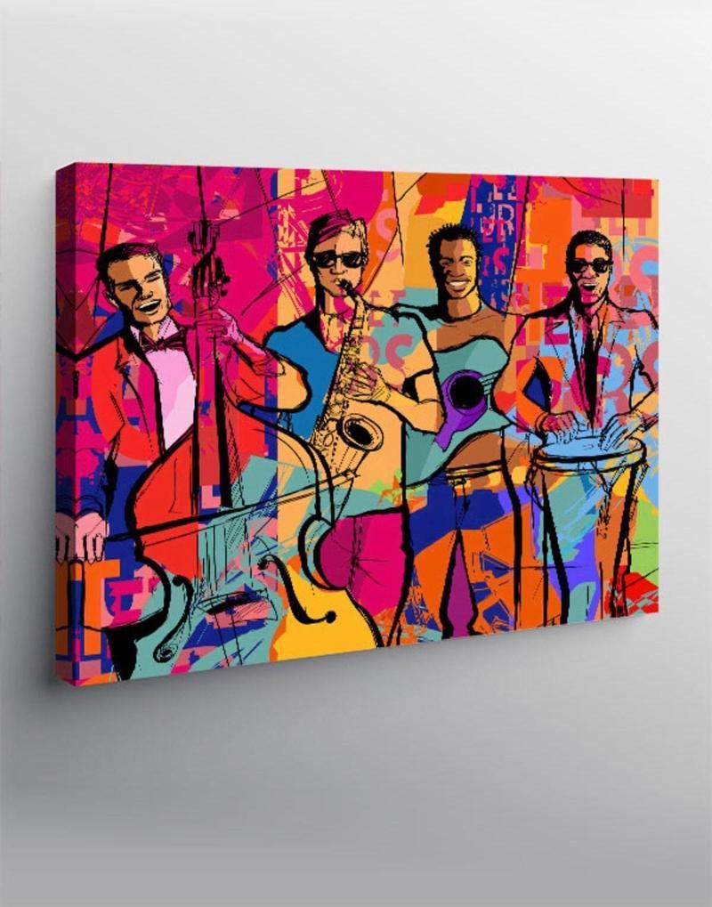 Kanvas Tablo Jazz Müzik