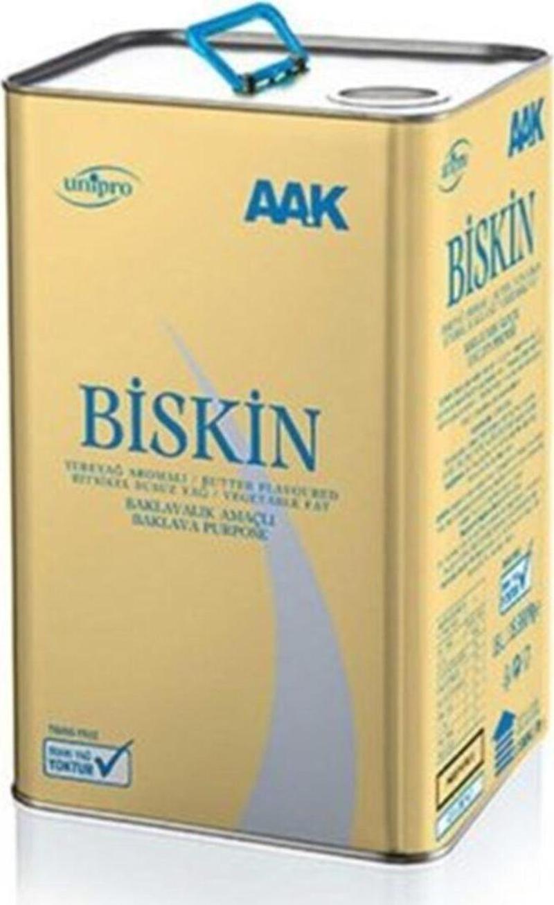 Biskin Sarı Teneke Aromasız Baklavalık Yağ