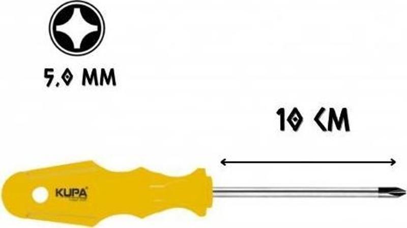 Tornavida Mıknatıslı YILDIZ Uçlu 5.0 - 10 cm.