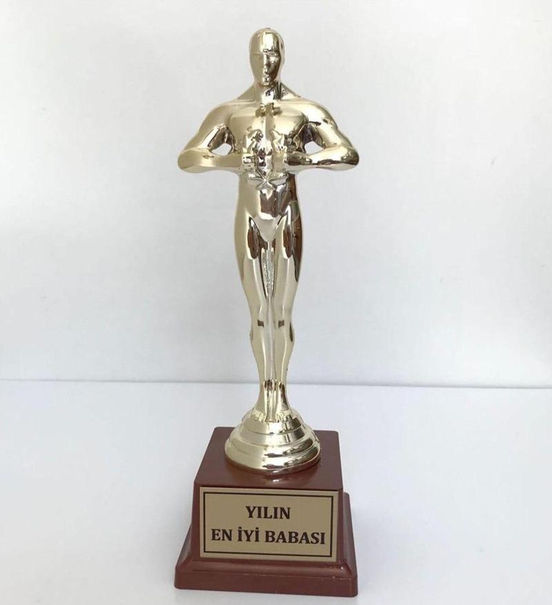 Yılın En Iyi Babası Oscar Büyük Boy Dekoratif Obje (Gold)