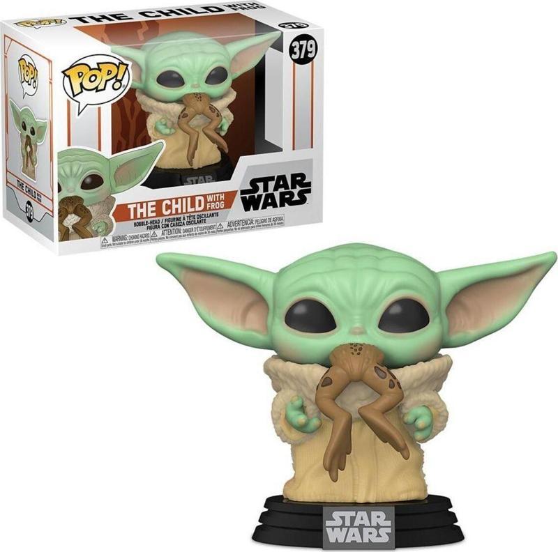 Pop Star Wars Mandalorian The Child Yoda W Frog Figürü