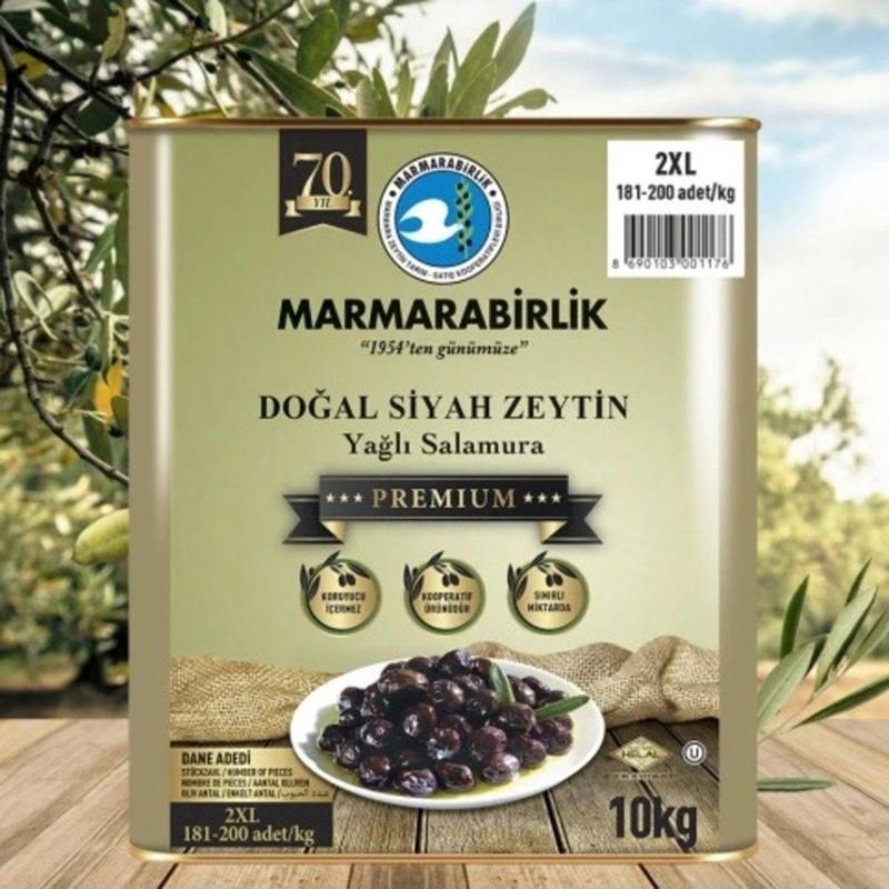 Premium 181-200 Kalibre Siyah Zeytin 10 KG