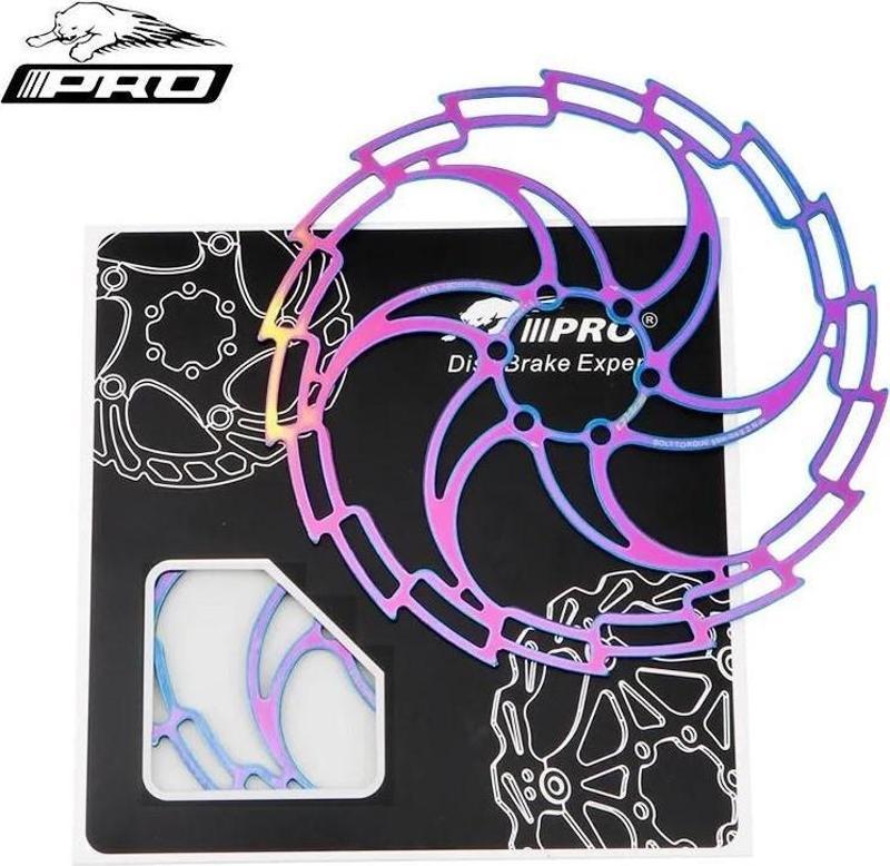 PRO 180 mm Bukalemun Rotor Bisiklet Disk Fren Rotoru 160mm 6 Vida MTB Ultra Hafif Rainbow Rotor