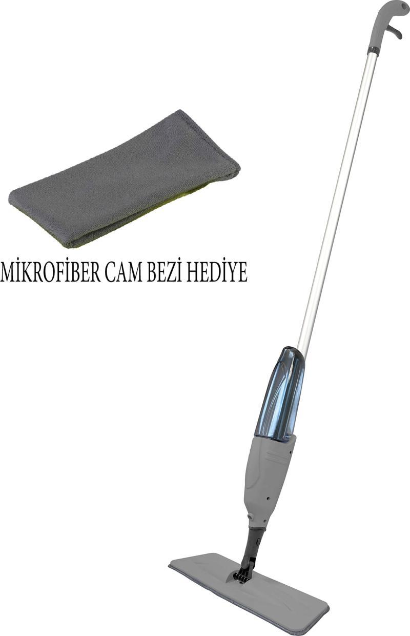 Sprey Mop 110 CM Alüminyum Saplı Tetik Mop ve Mikrofiber Cam Bezi Hediyeli