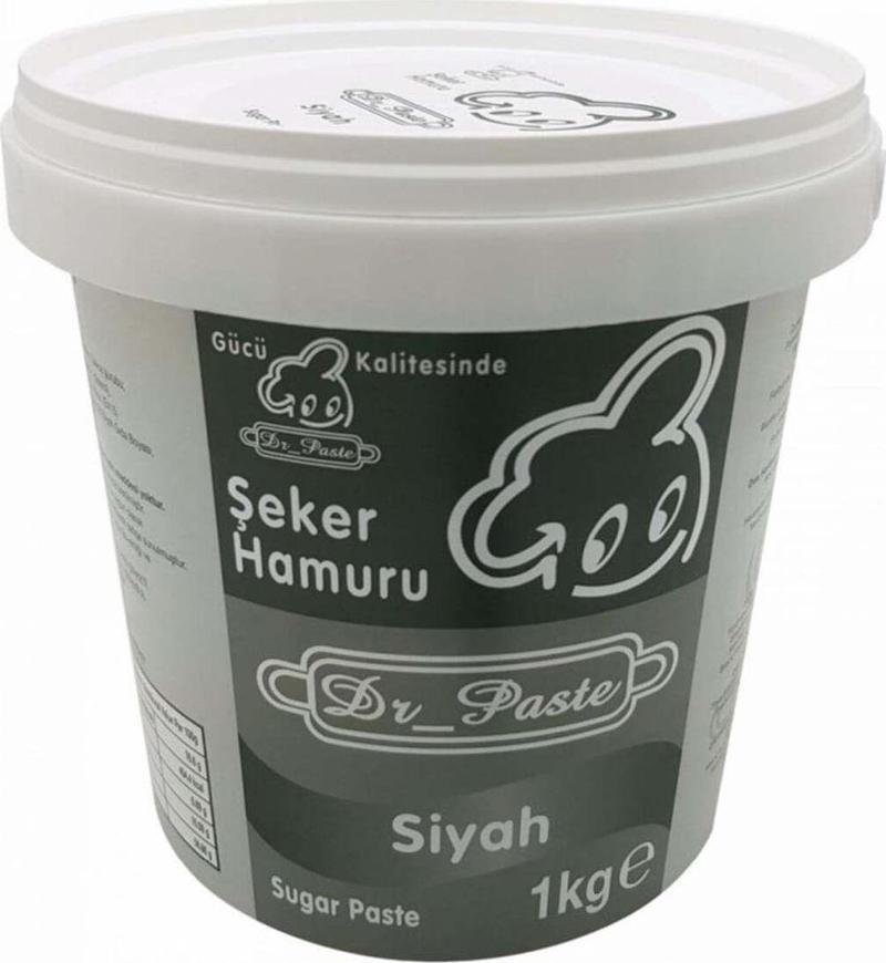 Şeker Hamuru Siyah 1 Kg