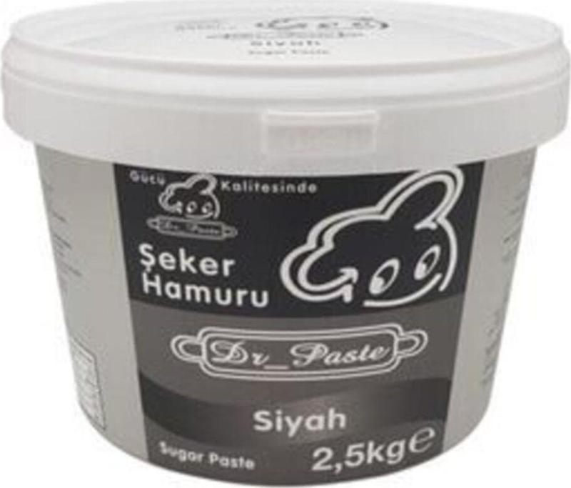 Şeker Hamuru 2.5 Kg. (Siyah)