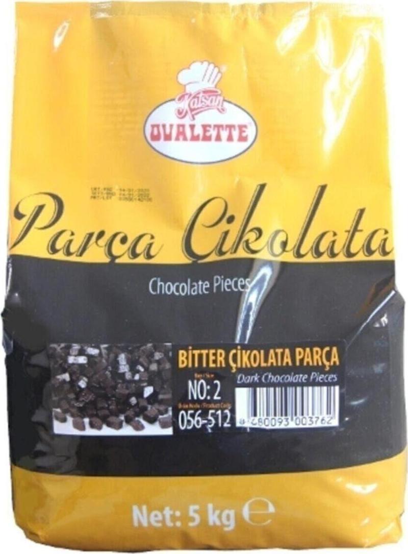 Ovalette Bitter Parça Çikolata No: 2 (5 Kg)