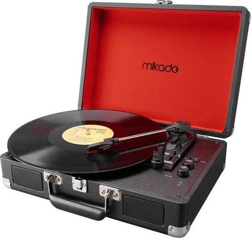 Nostalgia MN-P317 Kırmızı Pikap+Rca+Bluetooth Destekli Müzik Kutusu