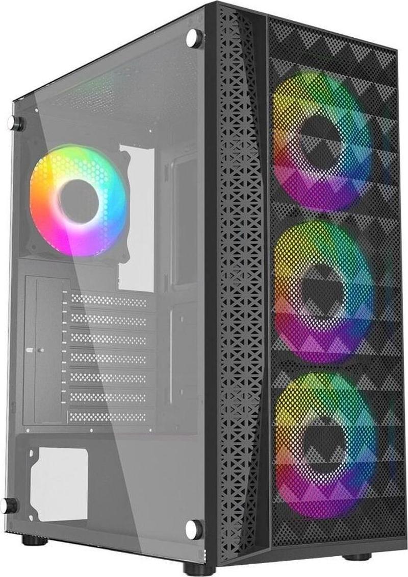 GB-G2616B Powersız Siyah Mesh Panel Mid Tower ATX Kasa