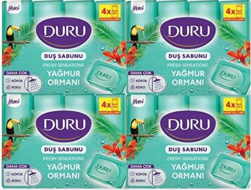 Fresh Sensations Yağmur Ormanı 16 Adet Duş Sabunu 4X600 gr