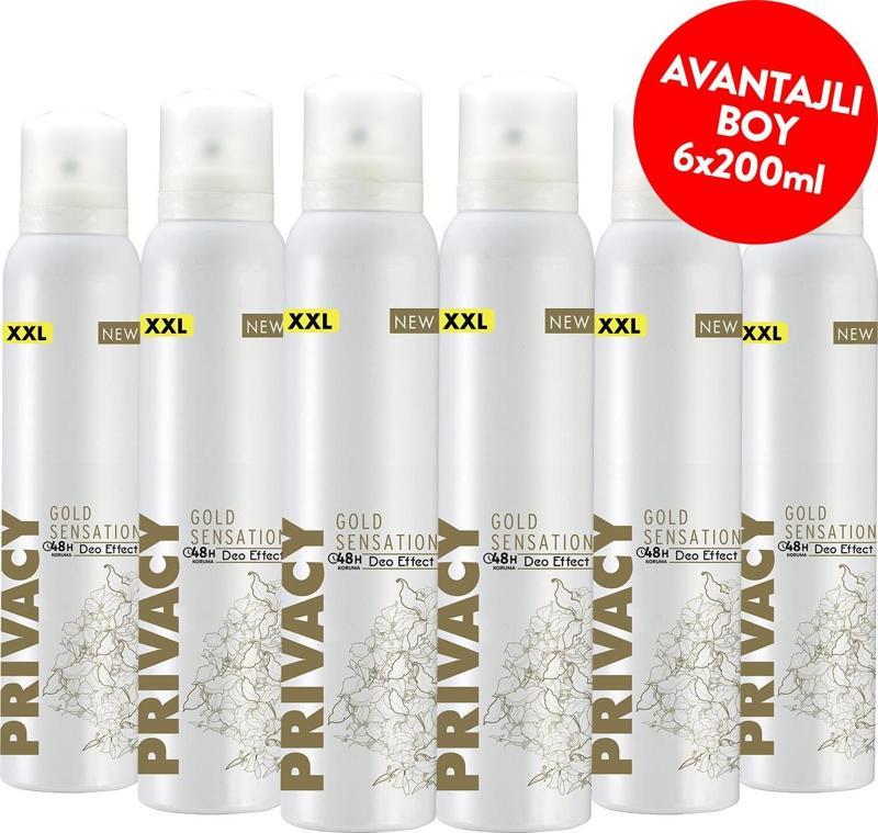 Gold Woman Kadın Deodorant 6x200 Ml