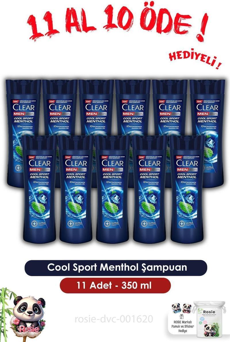 Men 11 AL 10 ÖDE Cool Sport Menthol Şampuan 350 ml ve ROSIE