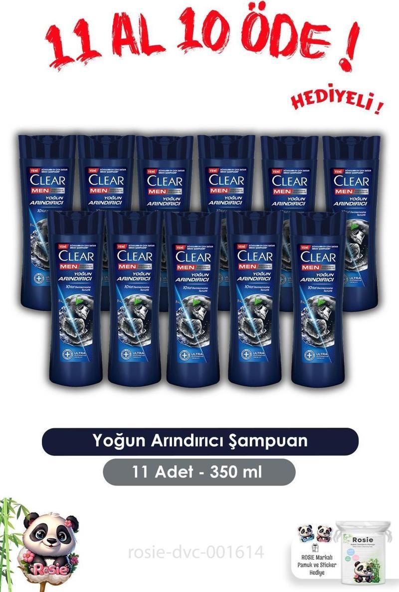 Men 11 AL 10 ÖDE Yoğun Arındırıcı Kepeğe Karşı Şampuan 350 ml ve ROSIE