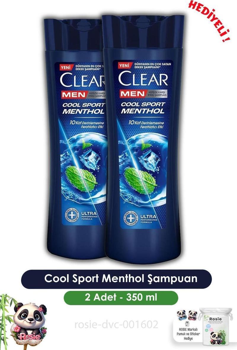 Men 2'li Cool Sport Menthol Şampuan 350 ml ve ROSIE