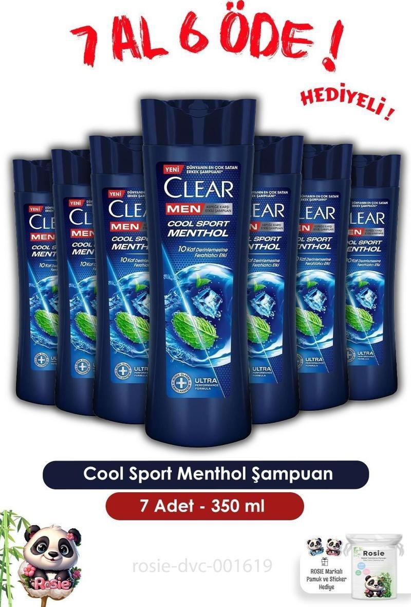 Men 7 AL 6 ÖDE Cool Sport Menthol Şampuan 350 ml ve ROSIE