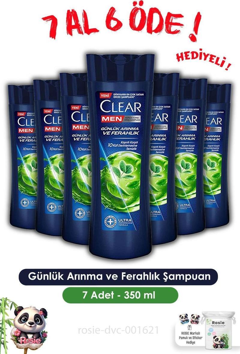 Men 7 AL 6 ÖDE Günlük Arınma ve Ferahlık Şampuan 350 ml ve ROSIE