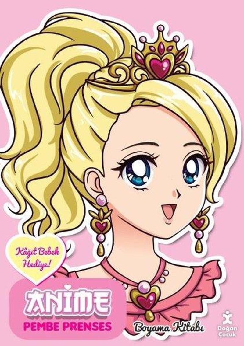 Doğan Çocuk Anime Pembe Prenses Boyama Kitabı - Kolektif