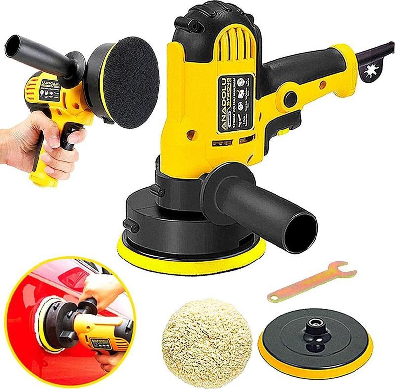 ANS1073  Devir Ayarlı Zımpara Araba Pasta Cila Parlatma 125 mm Polisaj Makinesi