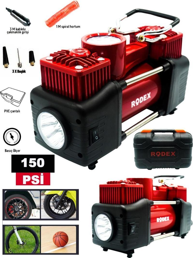 Rdx 12 V Çift Pistonlu 150 Psi Oto Araç Lastik Şişirme Kompreserü Hava Pompası