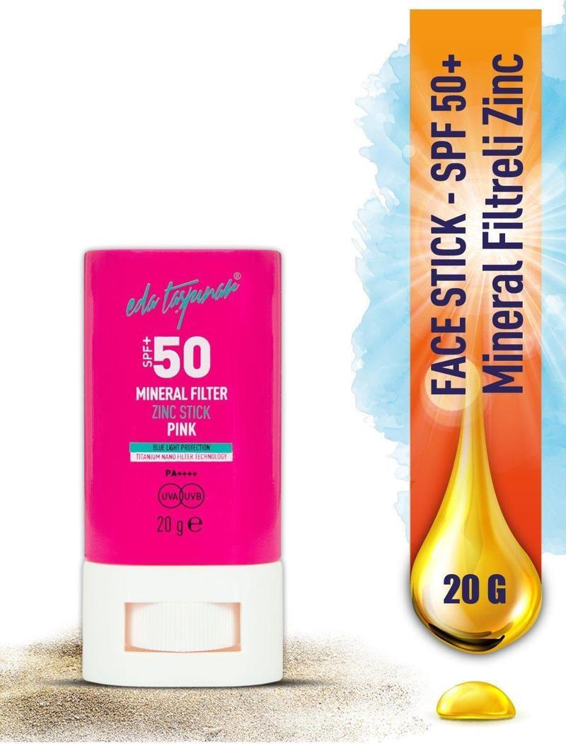 SPF 50+ Mineral Filtreli Pembe Zinc Stick (EGY0031)