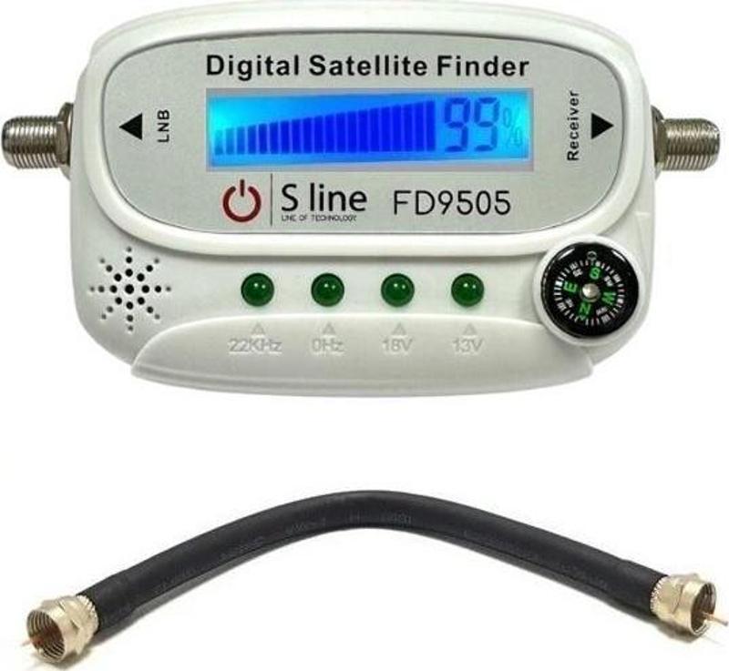 FD9505 Satfinder LCD Ekranlı Pusulalı Dijital Uydu Bulucu