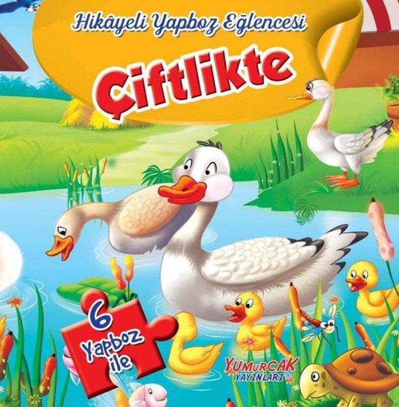 Yumurcak Yayınları Çiflikte - Hikayeli Yapboz Eğlencesi - Kolektif