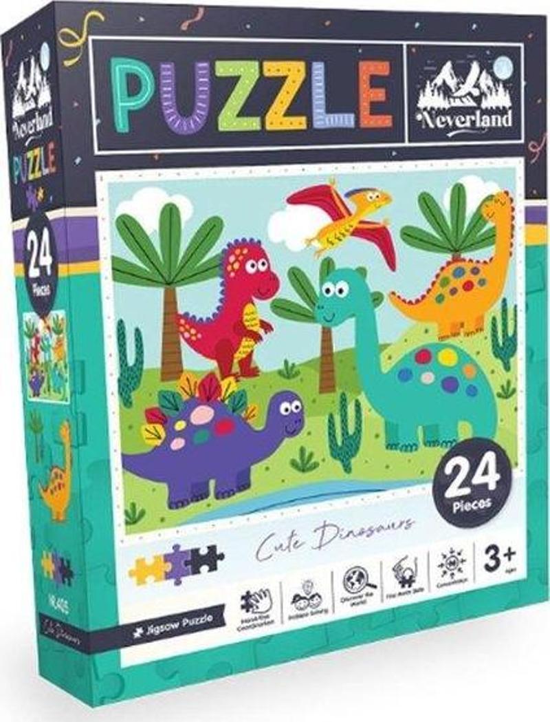 Sevimli Dinozorlar 24 Parça Puzzle NL405