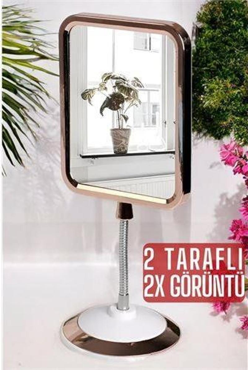 2X Büyüteçli 2 Taraflı Makyaj Aynası