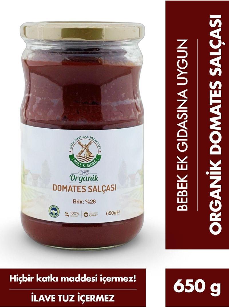 Organik Tuzsuz Domates Salçası 650 g