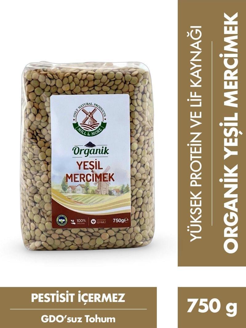 Organik Yeşil Mercimek 750 g