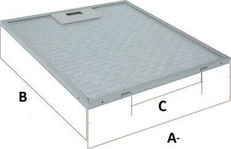 25,3x30cm Ankastre Aspiratör-Davlumbaz Alüminyum Yağ Filtresi