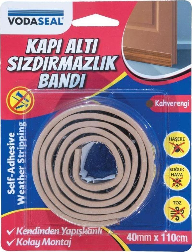 VodaSeal Kapı Altı Sızdırmazlık Bandı - Kahverengi