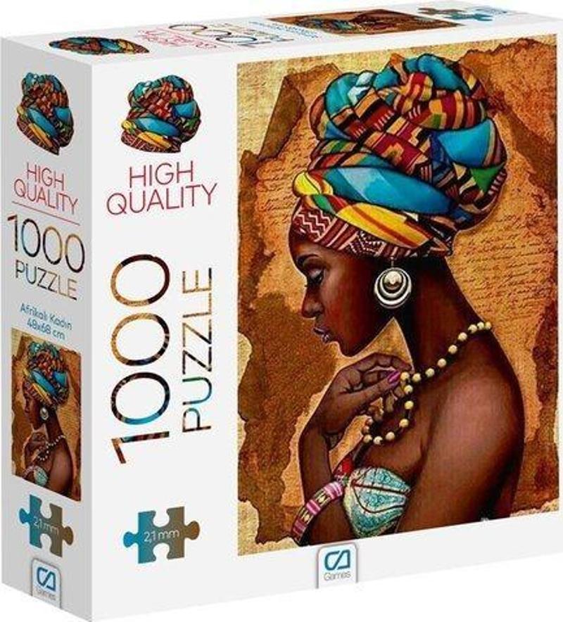 Afrikalı Kadın Puzzle 1000 Parça