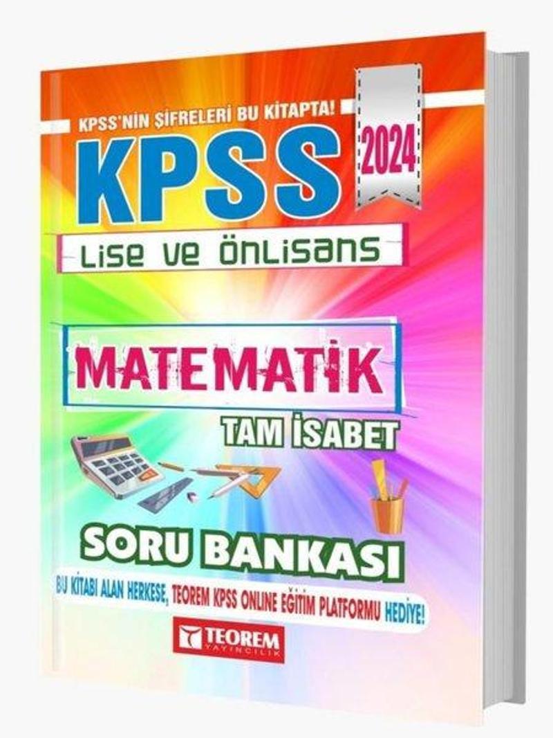 2024 KPSS Lise Ön Lisans Tam İsabet Matematik Soru Bankası