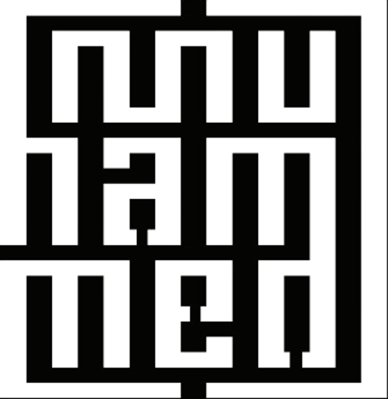 Kufi Hat İle Türkçe Muhammed (A.s.) Sticker 30 x 30 cm