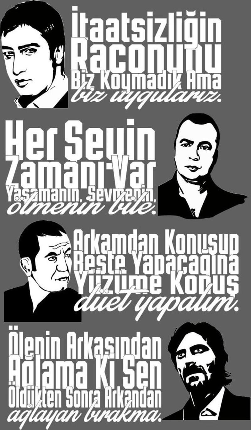 Kurtlar Vadisi Arka Cam Sticker Set 40 x 20 Cm