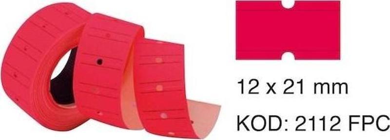 MOTEX ETIKET 12X21 FLORASAN PEMBE 800 LÜ - (24 Adet)