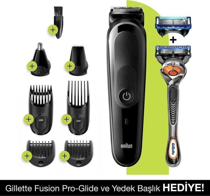 MGK 5260 Erkek Bakım Kiti,Islak&Kuru,8in1+Gillette Hediye