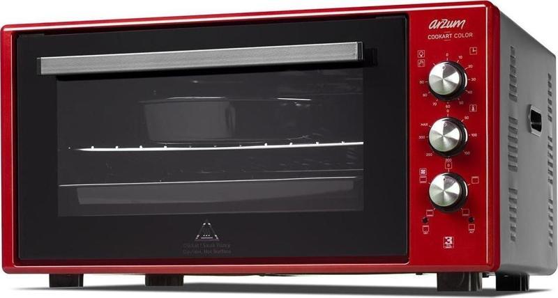 AR2034 Cookart Color 50 L Çift Camlı Fırın - Nar